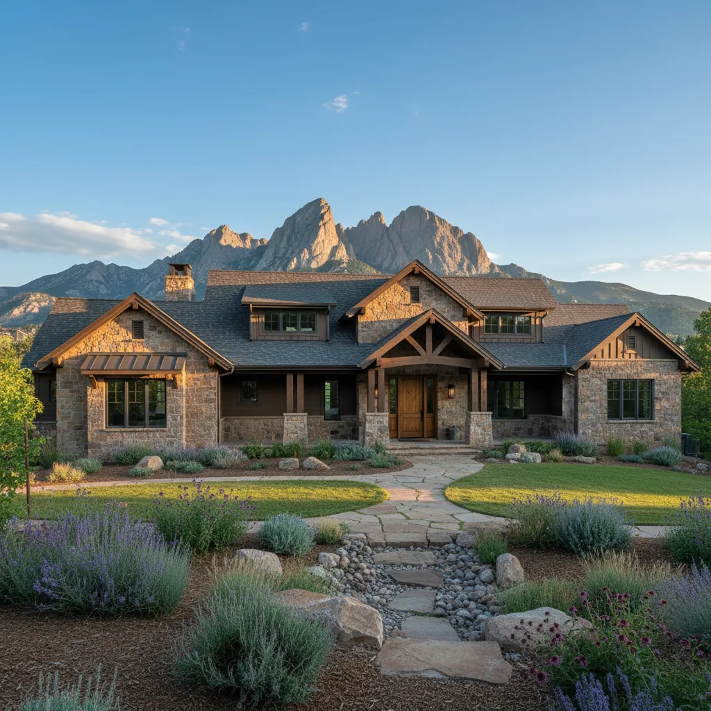 Modern home in Superior with mountain views